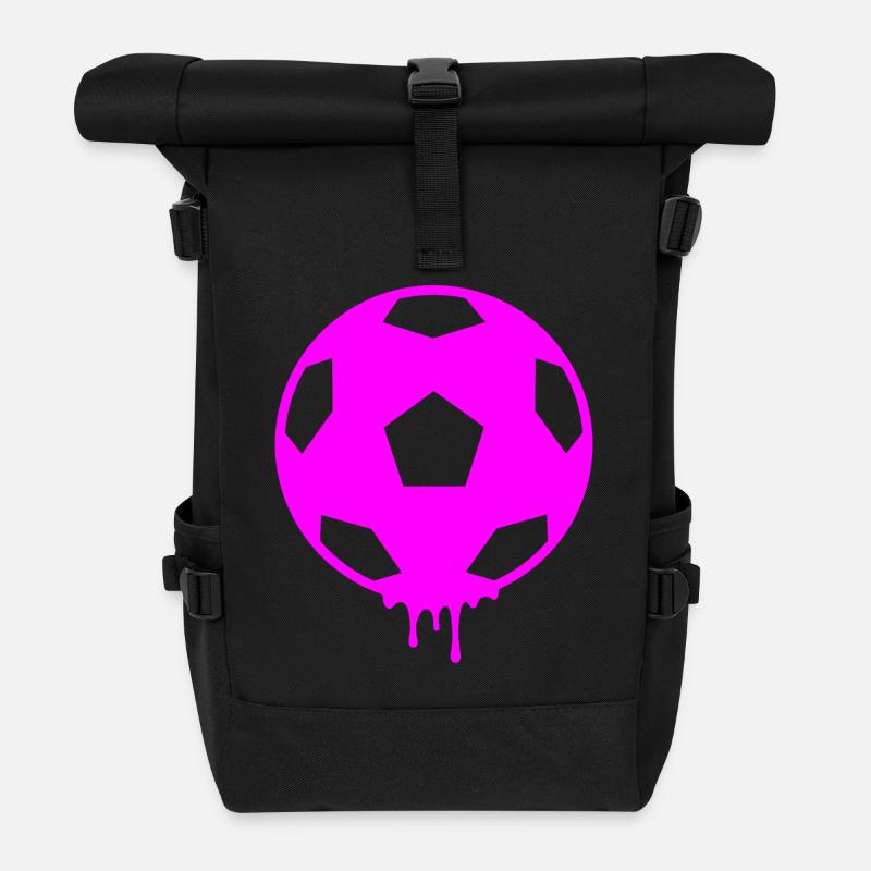 Frauenfußball - Rolltop Rucksack - Schwarz
