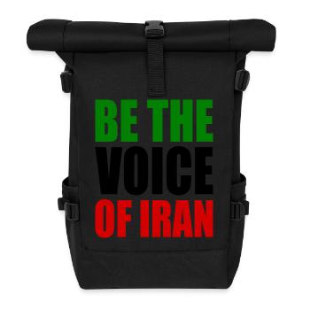 Be the voice of iran - Roll Top Backpack - black - Front