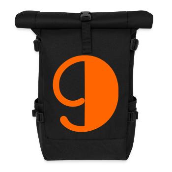9. BIRTHDAY. HAPPY BIRTHDAY - Roll Top Backpack - black - Front