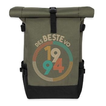of the BEST of 1994 - the BEST of 1994, birthday - Roll Top Backpack - olive/black - Front