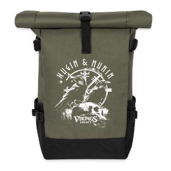 Hugin & Munin - Rolltop Rucksack - Olive/Schwarz - Vorne