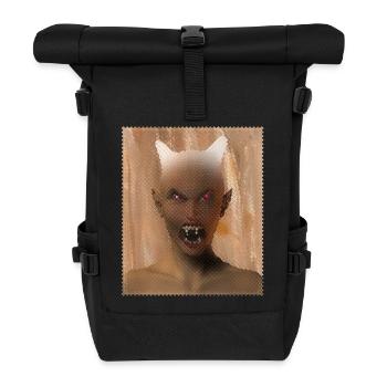 She-devil - Roll Top Backpack - black - Front