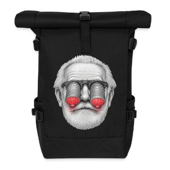 GRANDPA CYBER – Geek & Science-Fiction - Rolltop Rucksack - Schwarz - Vorne