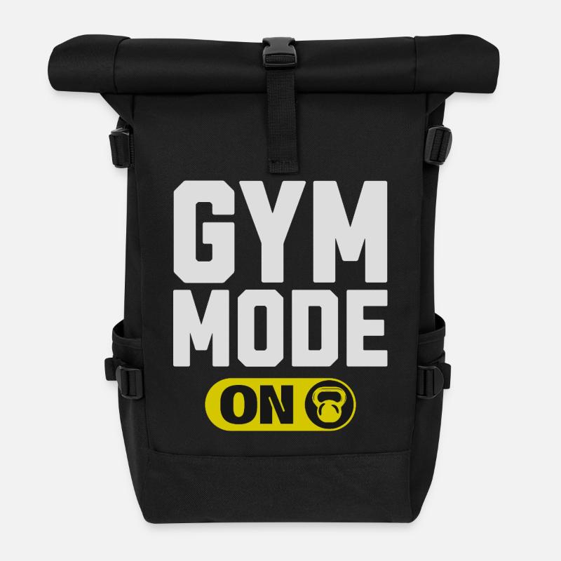 Arenamodus auf der Grafik - Rolltop Rucksack - Schwarz