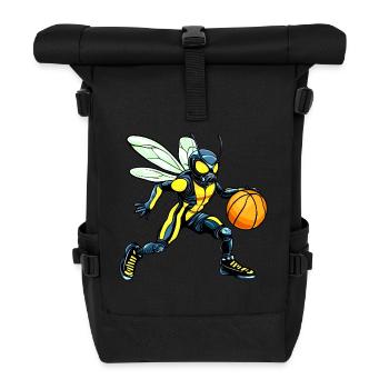 Wasps Basketball Player / Basketball Wasp - Roll Top Backpack - black - Front