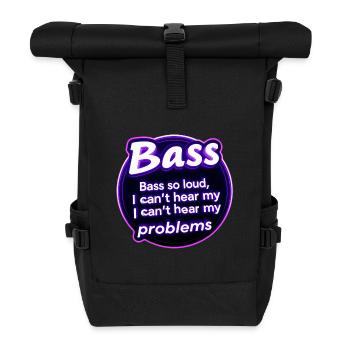 Bass too strong deep vibrations - Roll Top Backpack - black - Front