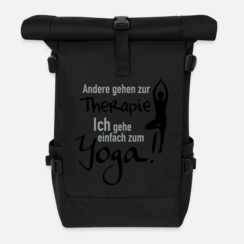 zum Yoga - Rolltop Rucksack - Schwarz