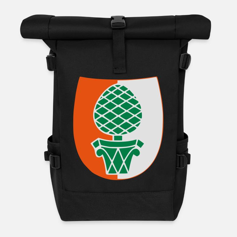 Augsburg - Rolltop Rucksack - Schwarz