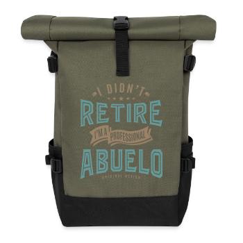 Professional Abuelo - Roll Top Backpack - olive/black - Front