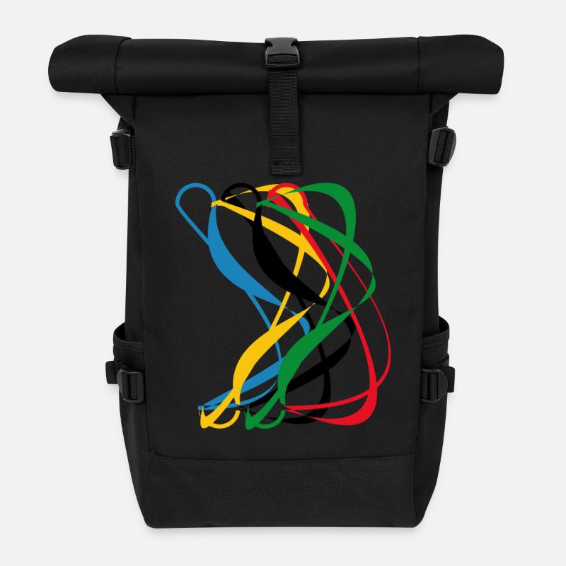 olimpiadi - Roll Top Backpack - black