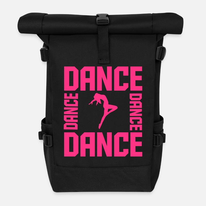 Dance - Rolltop Rucksack - Schwarz