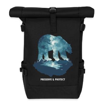 Preserrve & Protect Ours polaire Ours polaire - Sac à dos roll top - noir - Devant