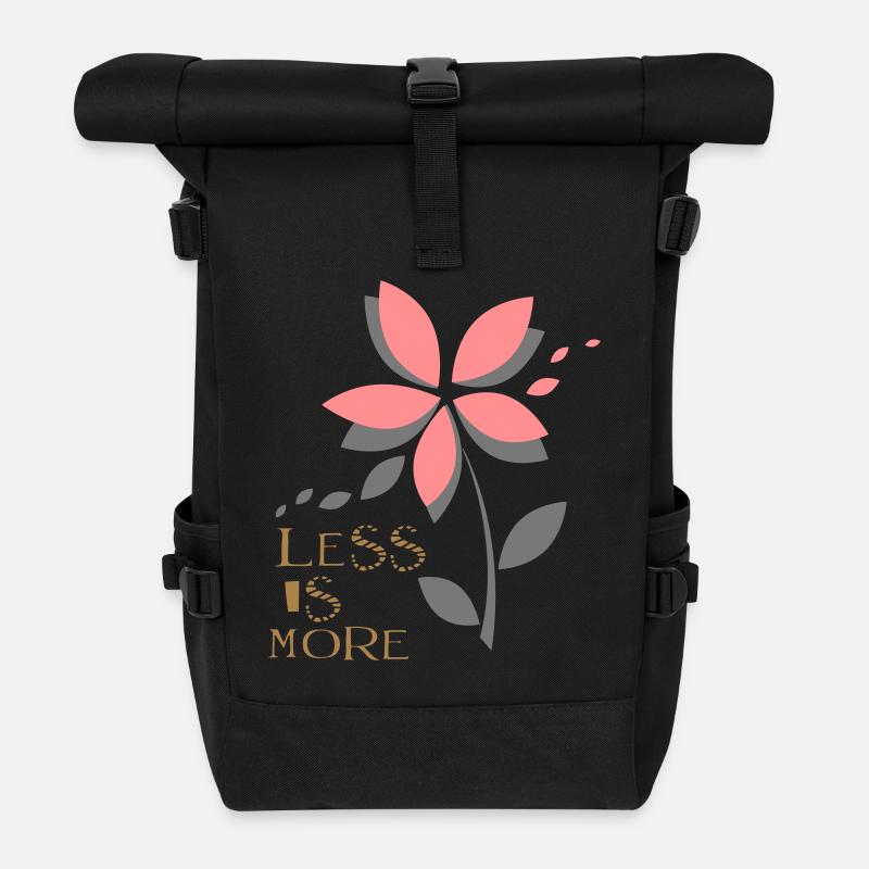 Moins, c’est plus - Sac à dos roll top - noir