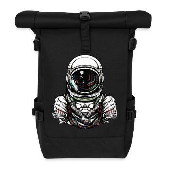 astronaut - Roll Top Backpack - black - Front