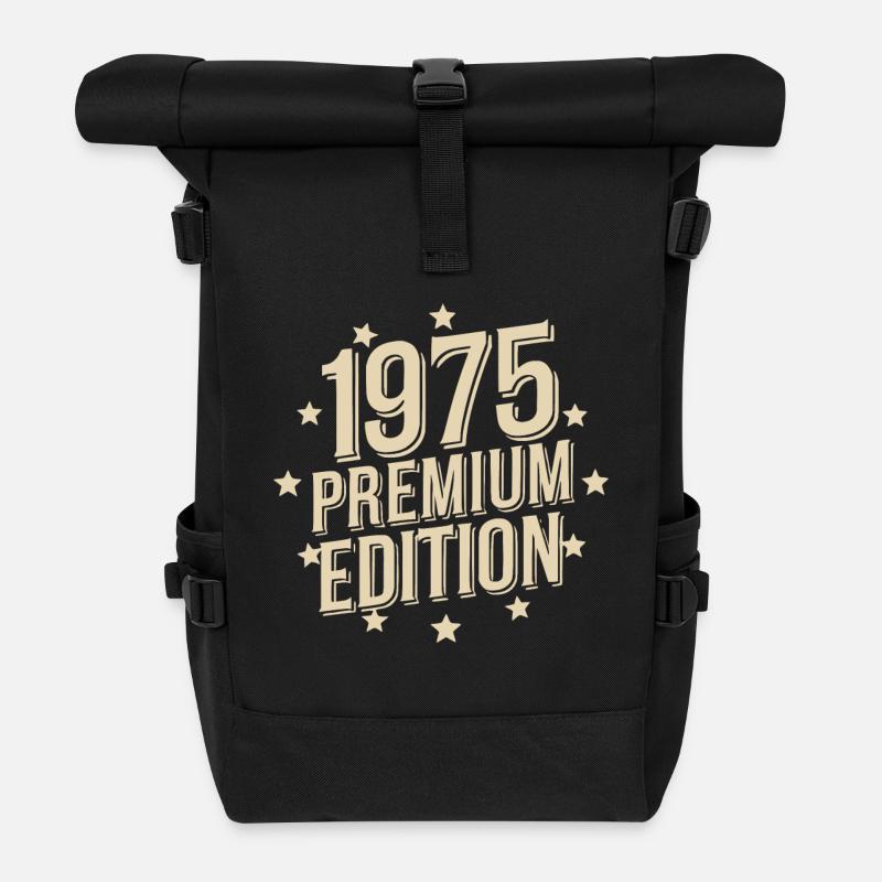 1975 premium edition - Rolltop Rucksack - Schwarz