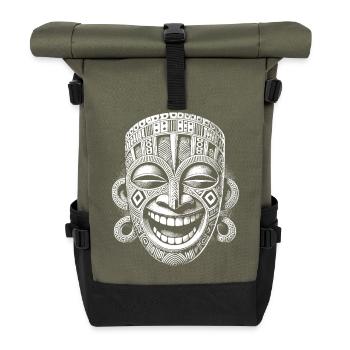 Maske - Rolltop Rucksack - Olive/Schwarz - Vorne