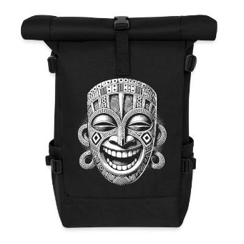 Maske - Rolltop Rucksack - Schwarz - Vorne