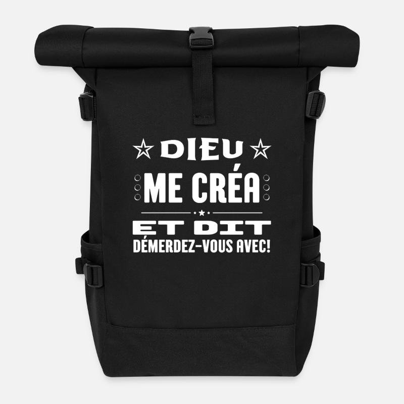 Ami amie collègue famille Style comique - Sac à dos roll top - noir