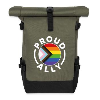 Proud Ally - Roll Top Backpack - olive/black - Front