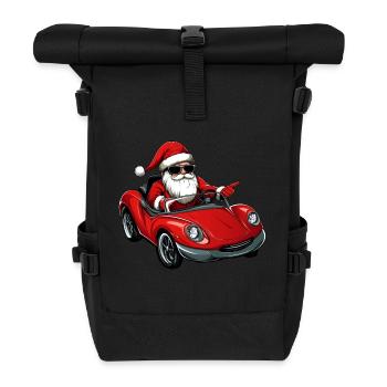 Chauffeur de Noël / Cabriolet Père Noël - Sac à dos roll top - noir - Devant
