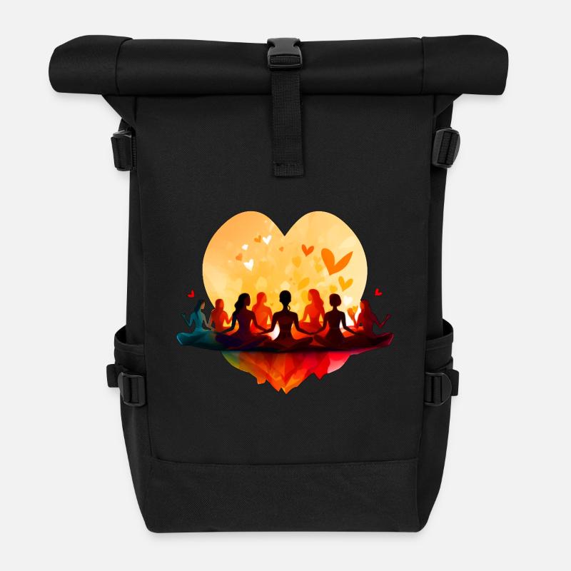 Tantra Yoga Liebe - Rolltop Rucksack - Schwarz