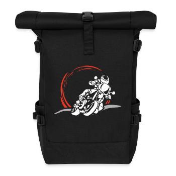 T-Shirt Moto Tour Chemise Motard - Sac à dos roll top - noir - Devant