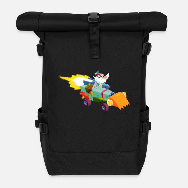 ProfPoff - Rolltop Rucksack - Schwarz