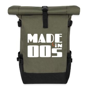 Hergestellt in den 00ern - Rolltop Rucksack - Olive/Schwarz - Vorne