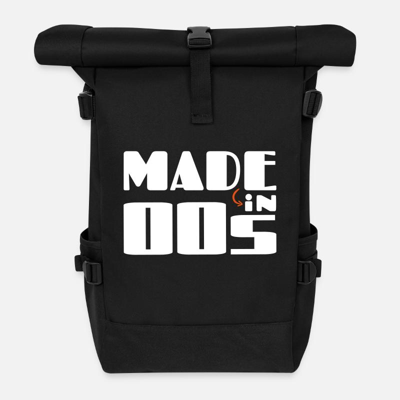 Hergestellt in den 00ern - Rolltop Rucksack - Schwarz