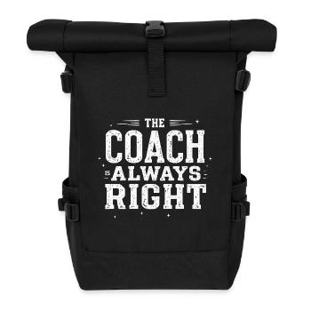 Meilleur maillot d’entraîneur de tennis - Sac à dos roll top - noir - Devant