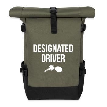 Designierter Fahrer - Rolltop Rucksack - Olive/Schwarz - Vorne