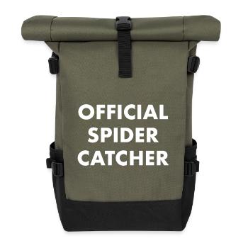 Offizieller Spinnenfänger - Rolltop Rucksack - Olive/Schwarz - Vorne