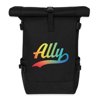 Ally - Roll Top Backpack - black - Front