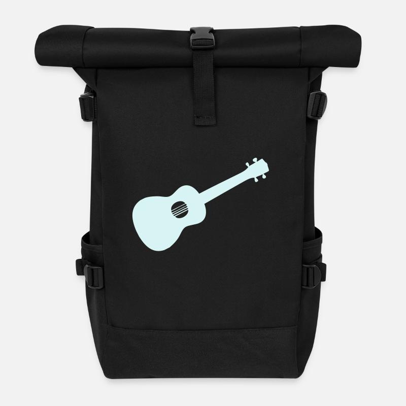 Ukulele - Rolltop Rucksack - Schwarz