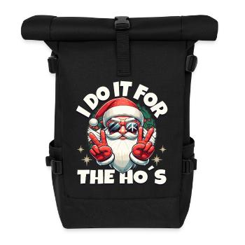 JE LE FAIS POUR LE COOL PÈRE NOËL de HO - Sac à dos roll top - noir - Devant
