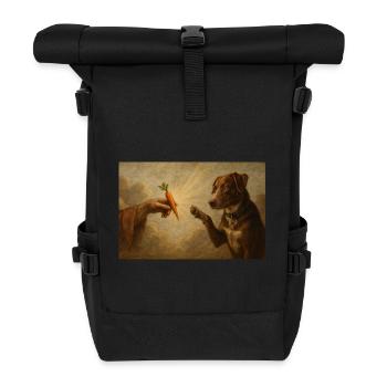 Carotte du Chien des Lumières - Sac à dos roll top - noir - Devant