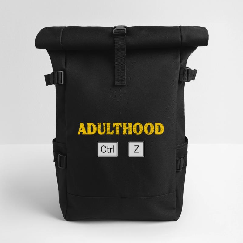Erwachsensein Ctrl Z Tech Geek Programmieren und Programmieren Rolltop Rucksack