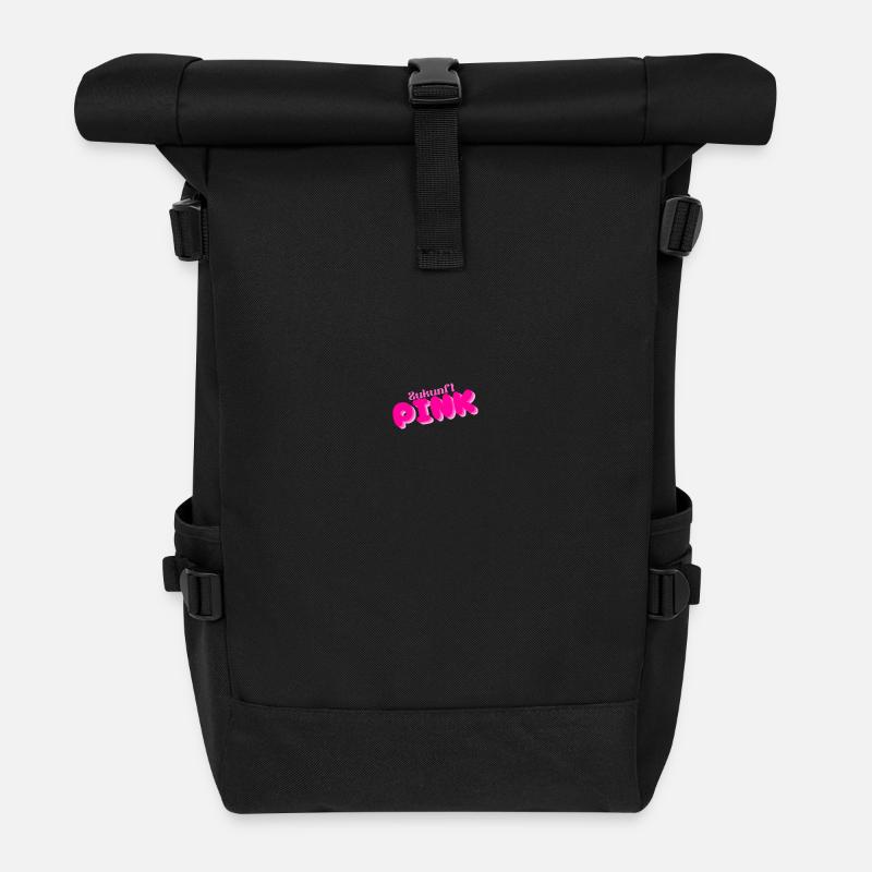 Future PINK - Roll Top Backpack - black