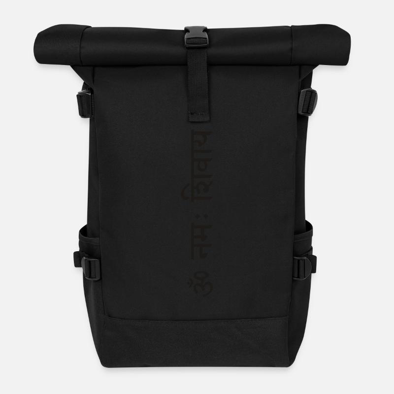 om_namah_shivaya_laengs - Rolltop Rucksack - Schwarz
