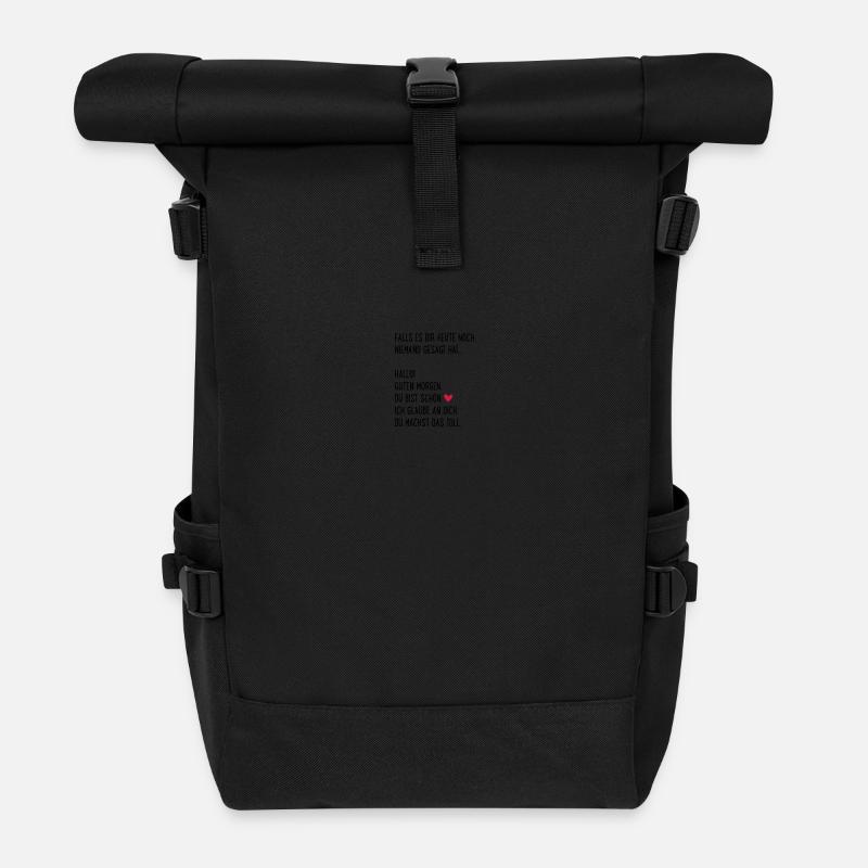 Komplimente - Rolltop Rucksack - Schwarz