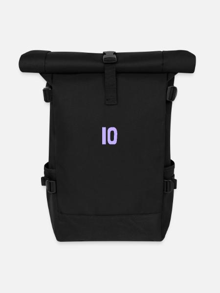 10. 10 JAHRE. 10-JÄHRIGES JUBILÄUM. 10-JÄHRIGES JUBILÄUM. - Rolltop Rucksack - Schwarz