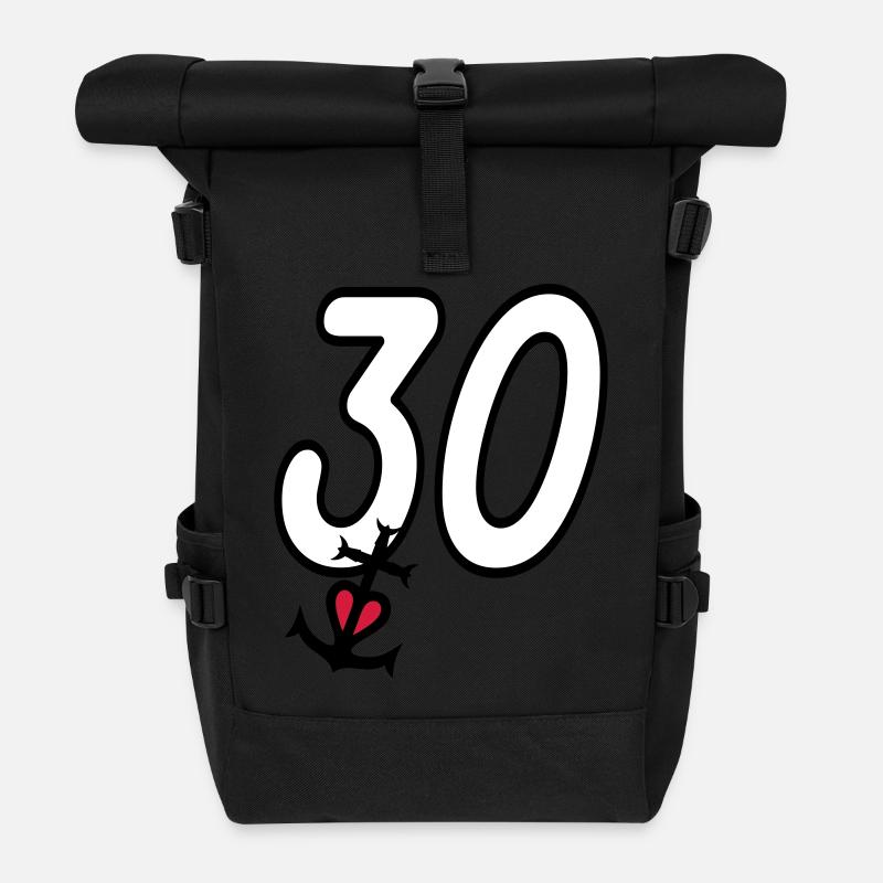 Gard camargaise überqueren - Rolltop Rucksack - Schwarz
