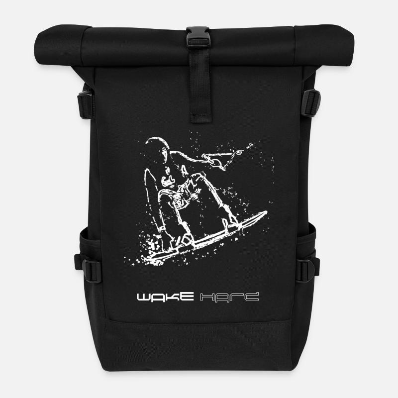 planchiste - Sac à dos roll top - noir