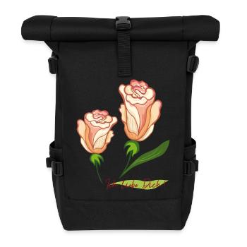 Ich liebe Dich - Rolltop Rucksack - Schwarz - Vorne