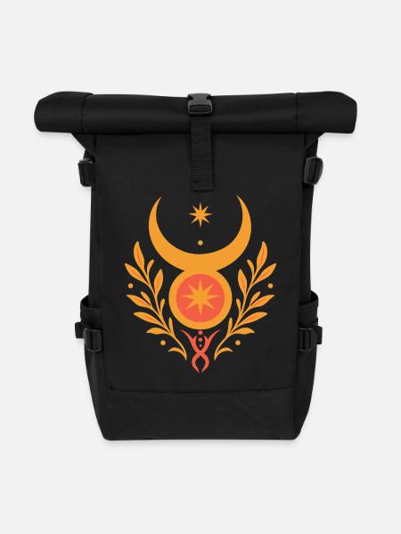 Mittsommer Sonnengott - Pagan & Wicca - Rolltop Rucksack - Schwarz