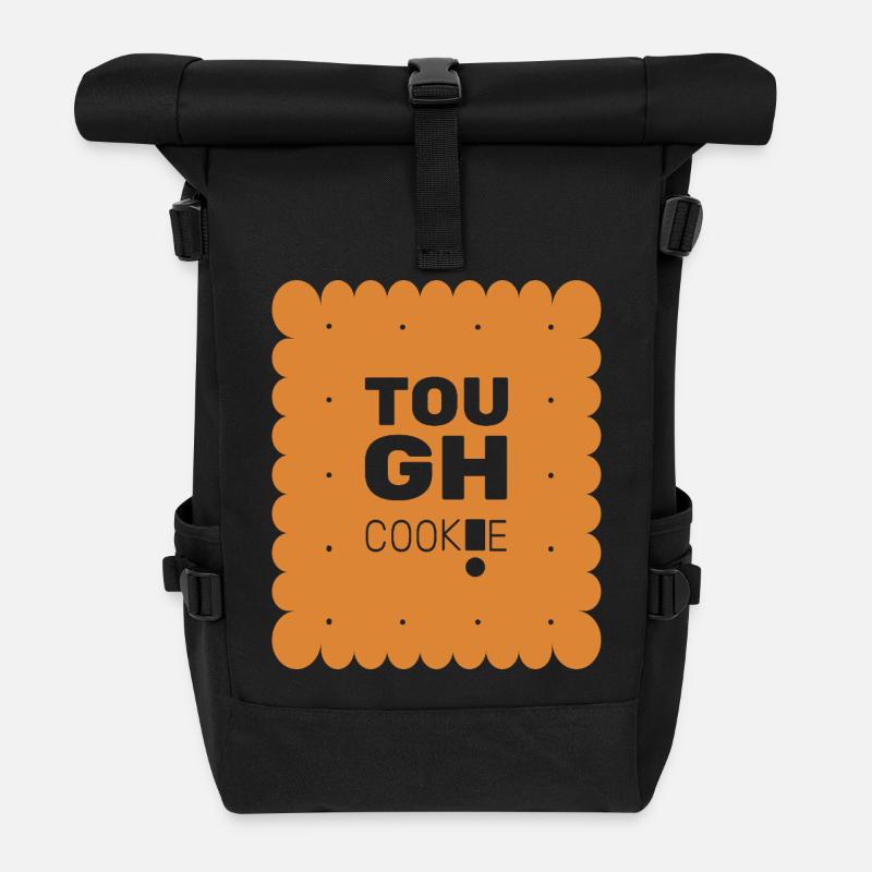 Hart im Nehmen! - Rolltop Rucksack - Schwarz