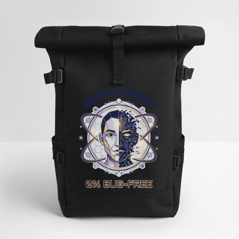 Code de bug humain Sac à dos roll top