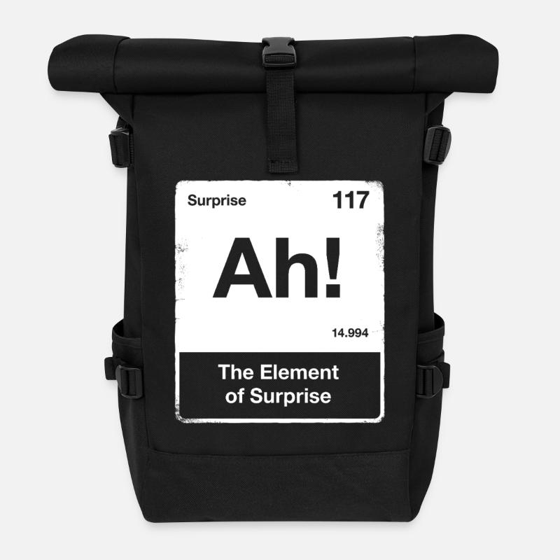 Ah! Element of Surprise - Project Hail Mary Fan - Roll Top Backpack - black