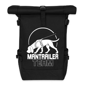 Bloodhound Mantrailer Team Hundesport Wilsigns - Rolltop Rucksack - Schwarz - Vorne