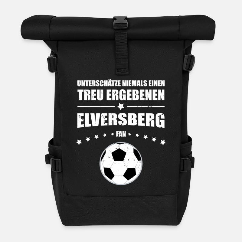 Treu ergebener Elversberg Fan Geschenk | Retro  - Rolltop Rucksack - Schwarz